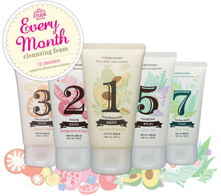 Etude house every month cleansing foam